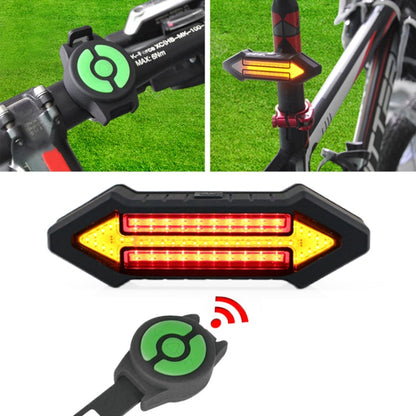 Smart Bike Rear LED Warning Light with Remote Control - Fesara