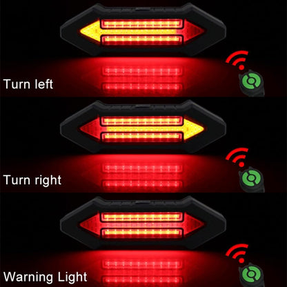 Smart Bike Rear LED Warning Light with Remote Control