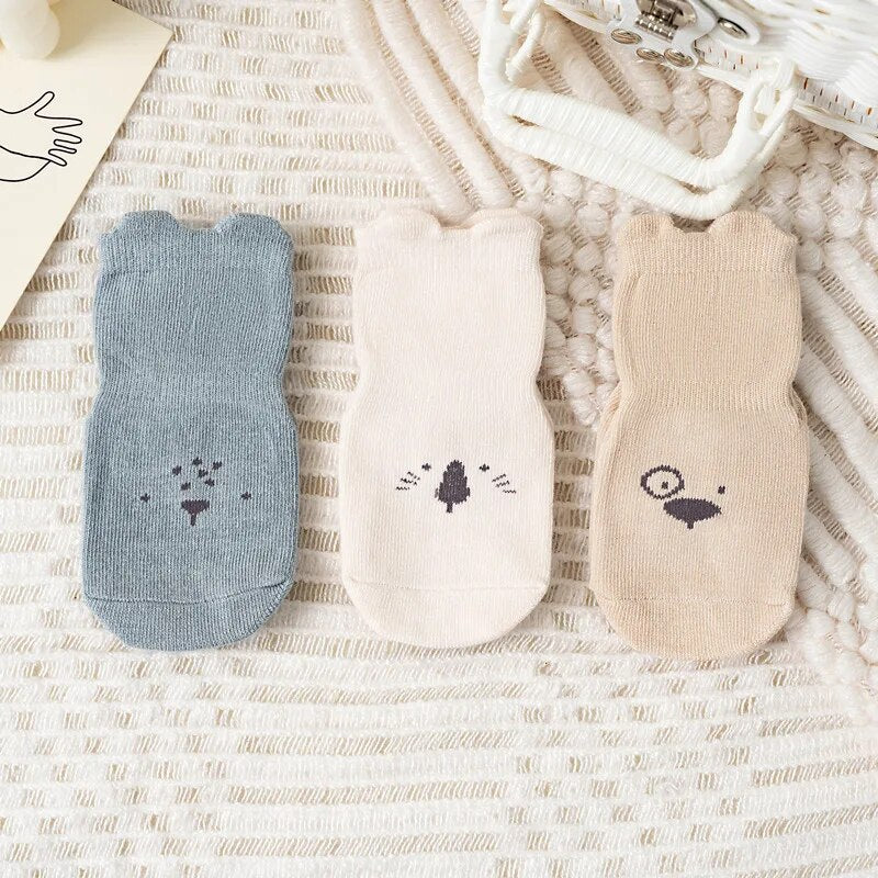 Grip Baby Socks 3-Pack Non Slip Toddler Socks