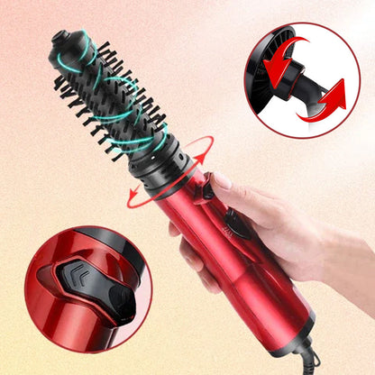 Stylish 2-in-1 Rotating Hair Dryer Brush with Tourmaline