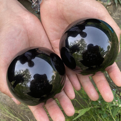 ObsidianSphere | Elegant Natural Crystal Home Décor Accent Piece 3