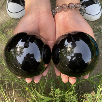 ObsidianSphere | Elegant Natural Crystal Home Décor Accent Piece 6