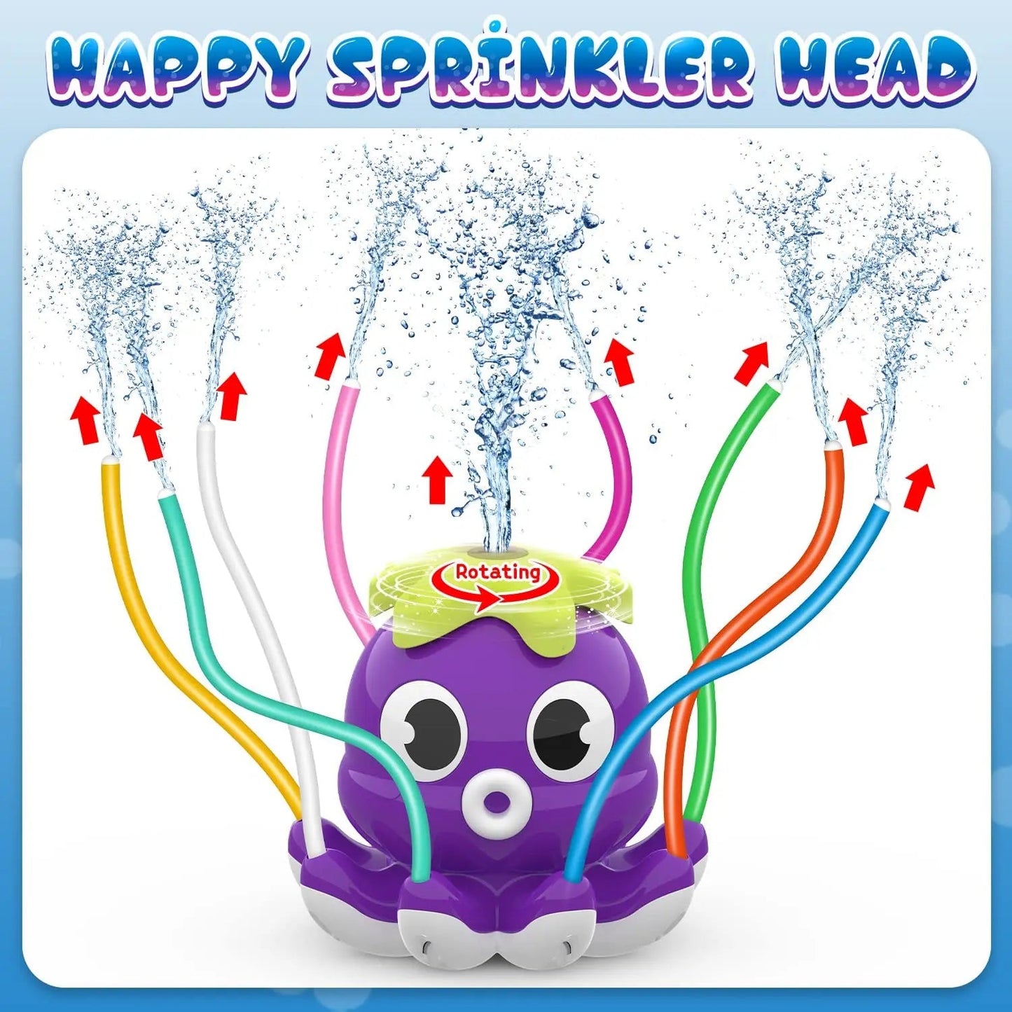 Fun Octopus Sprinkler for Kids Garden Play