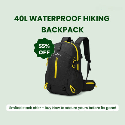 Waterproof Hiking Backpack 40L for Outdoor Travel