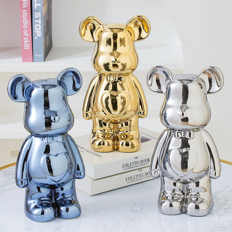 Cute Teddy Bear Figurine for Home Decor