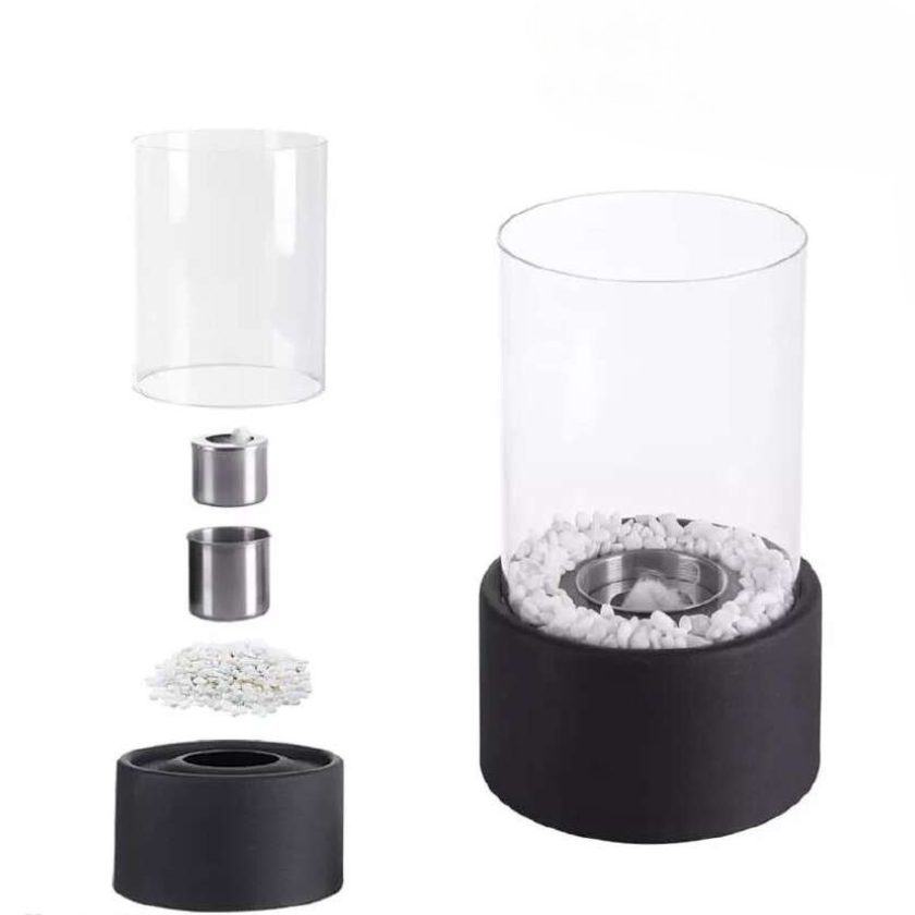 Traditional Glass Oil Lamp with Warm Soft Light
