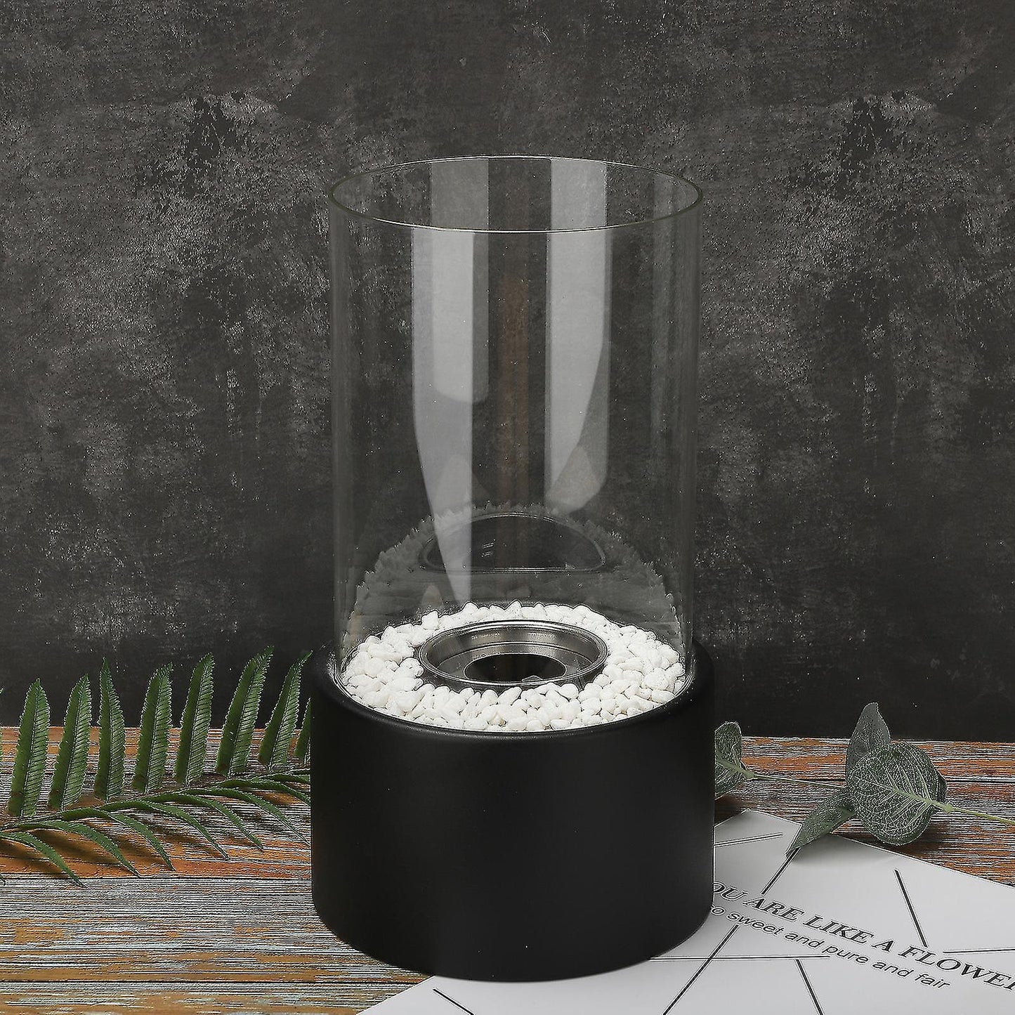 Traditional Glass Oil Lamp with Warm Soft Light