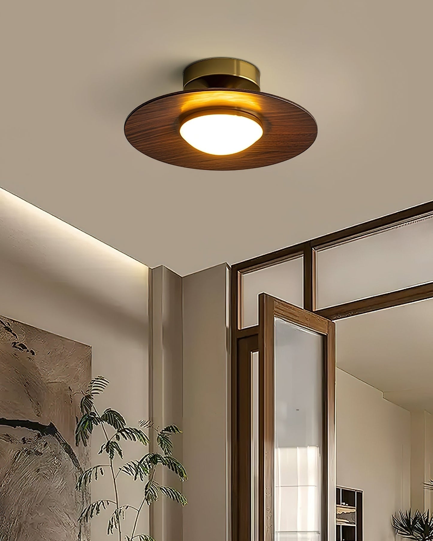 Sleek LED Ceiling Fixture Low Profile Mount
