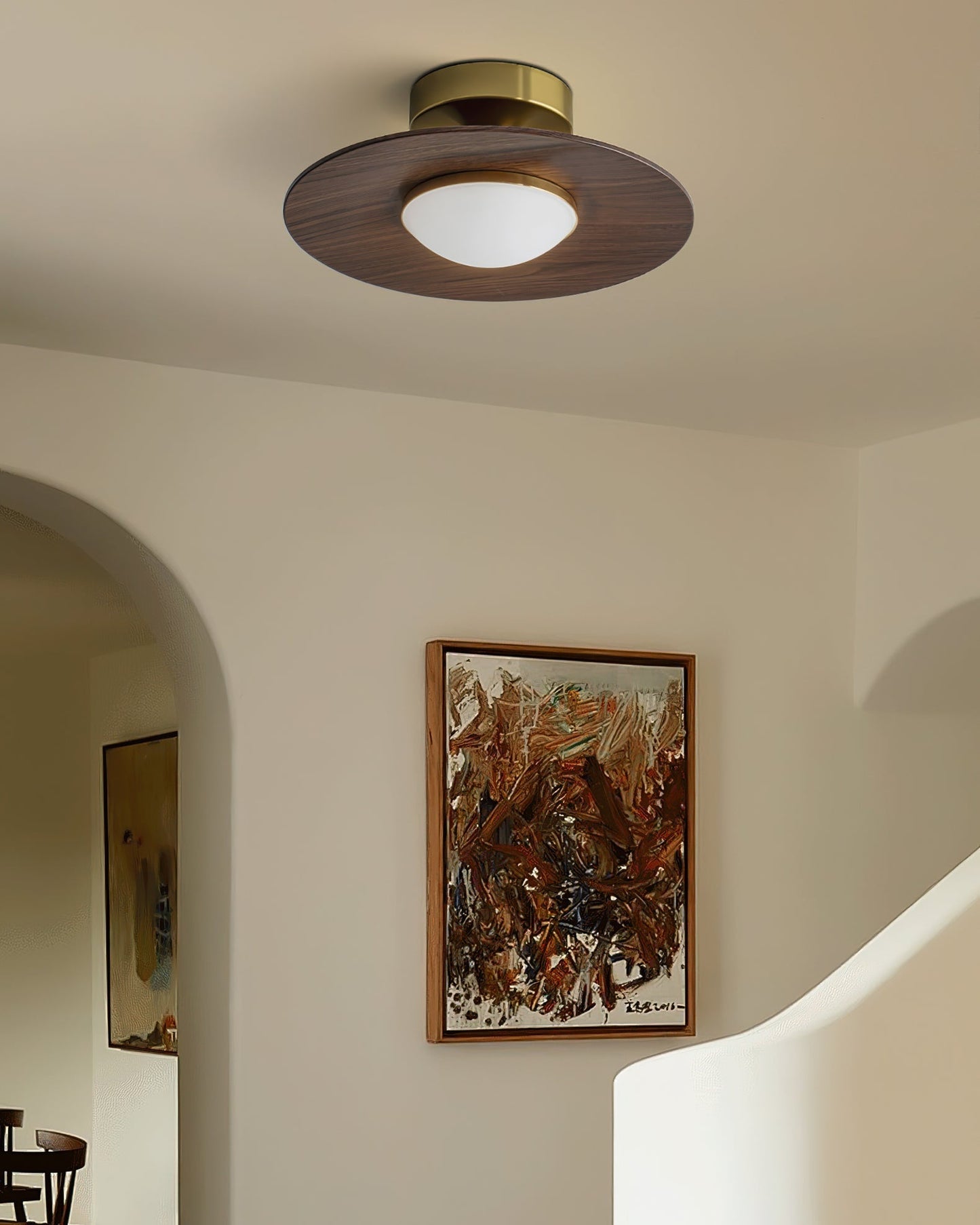 Sleek LED Ceiling Fixture Low Profile Mount