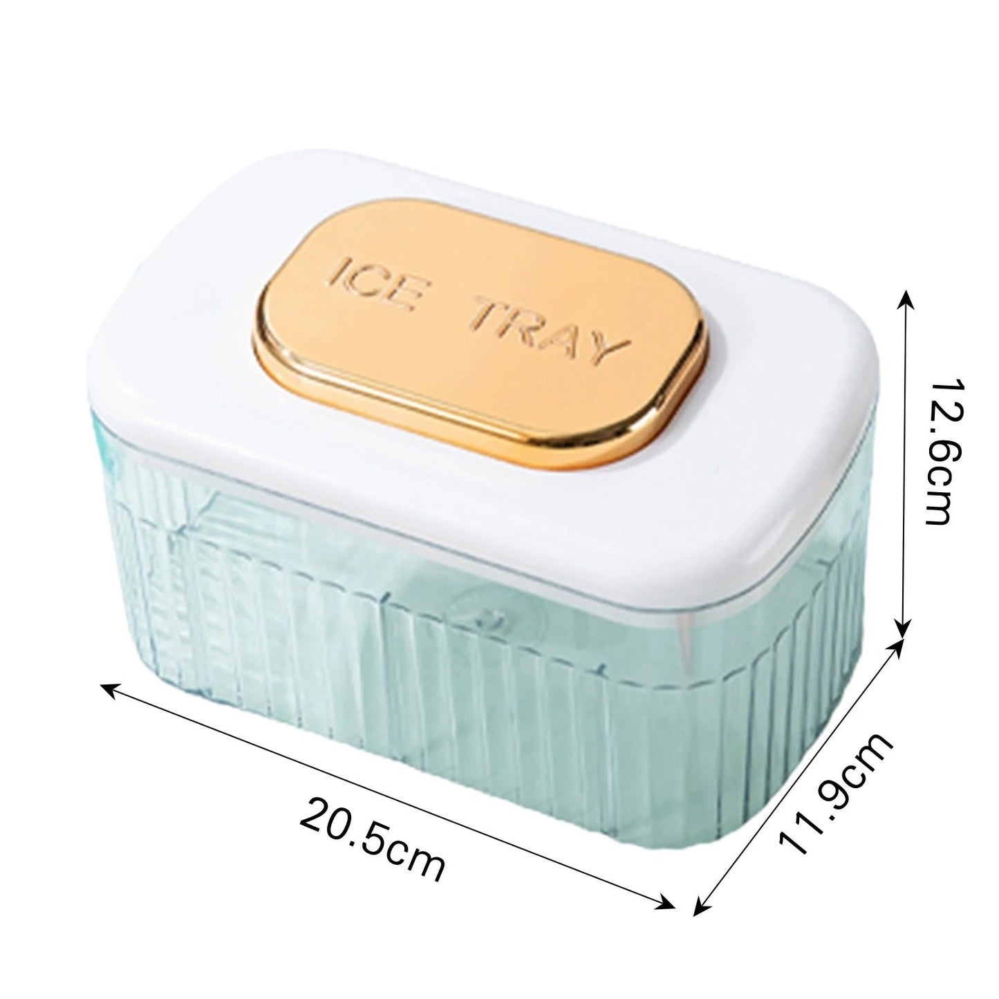 Easy One-Touch Ice Cube Tray Box