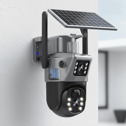 Outdoor 4K Solar Powered WiFi Security Camera with Night View - Fesara