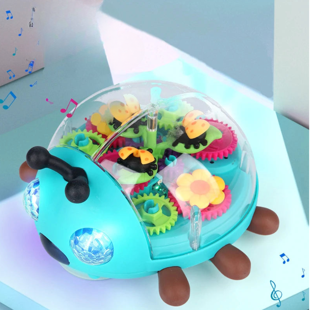 Colorful LED Musical Ladybug Robot Toy