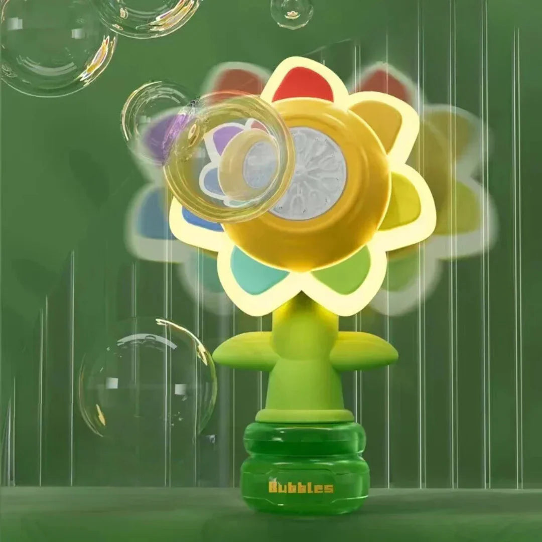 Colorful Kids Flower Bubble Gun