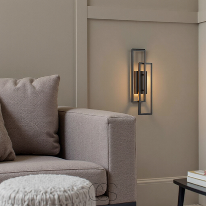 Sleek Contemporary LED Wall Lamp – Rectangle Shape with Dimmer