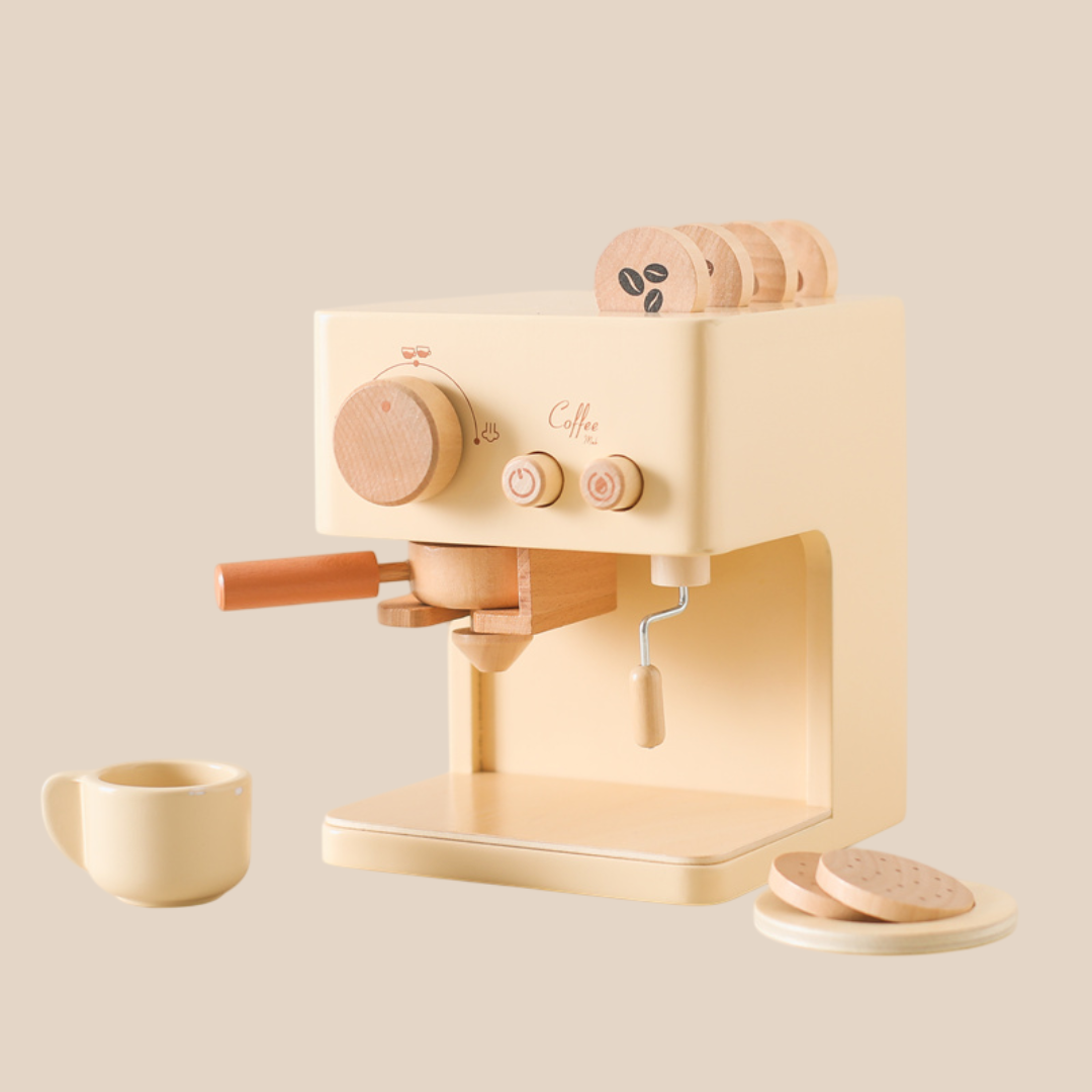 Fun Kids Wooden Coffee Maker Playset - Fesara