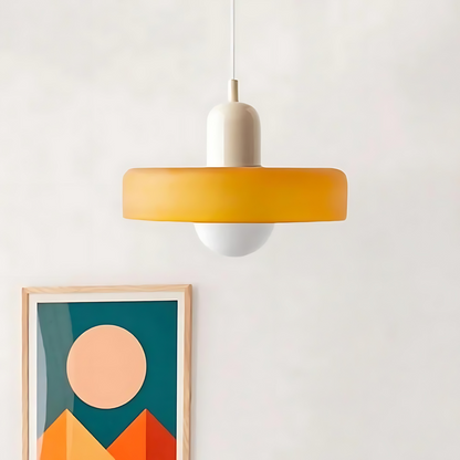 Elegant Metal Glass Pendant Light - Fesara