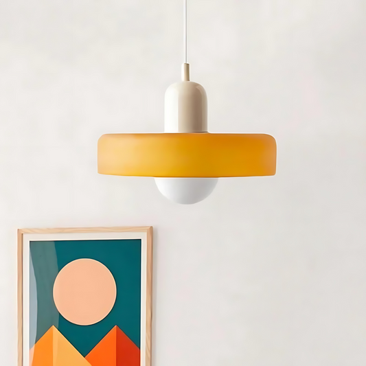 Elegant Metal Glass Pendant Light - Fesara