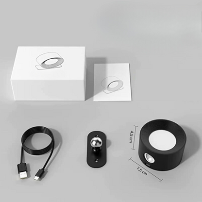 Flexible LED Rotating Wall Light - Cordless Rechargeable Lamp
