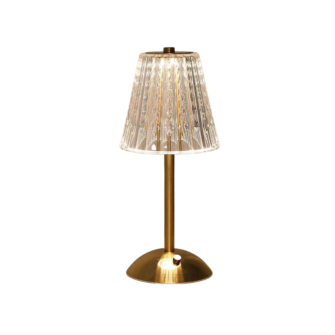 Classic Glass Table Lamp with Sophisticated Glow