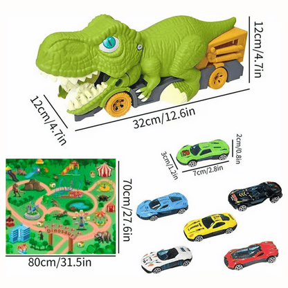 Fun Dinosaur Playset Leather Toy Set