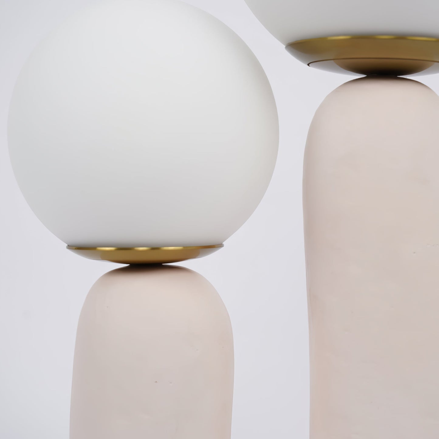 Elegant Glass and Metal Desk Lamp