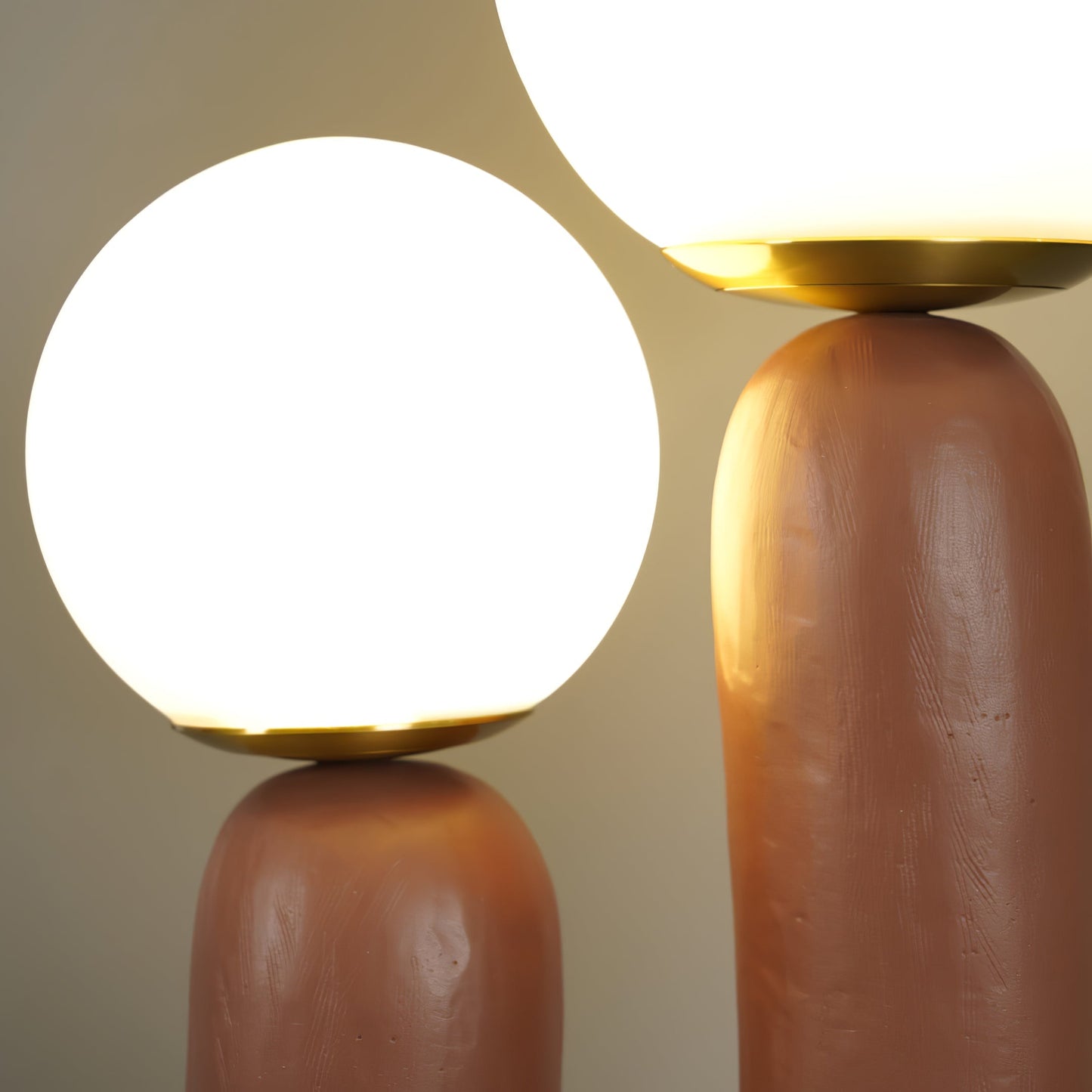 Elegant Glass and Metal Desk Lamp