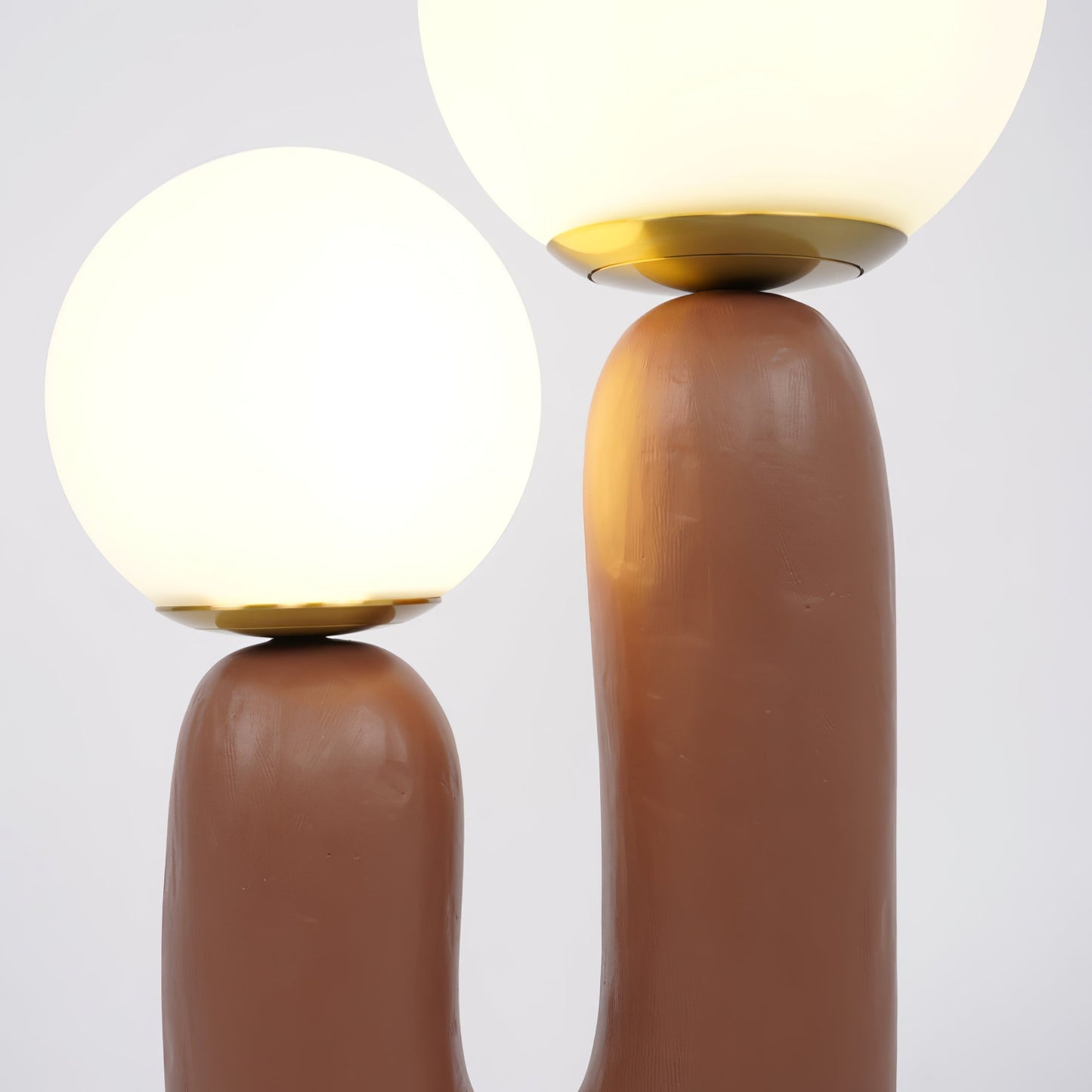 Elegant Glass and Metal Desk Lamp