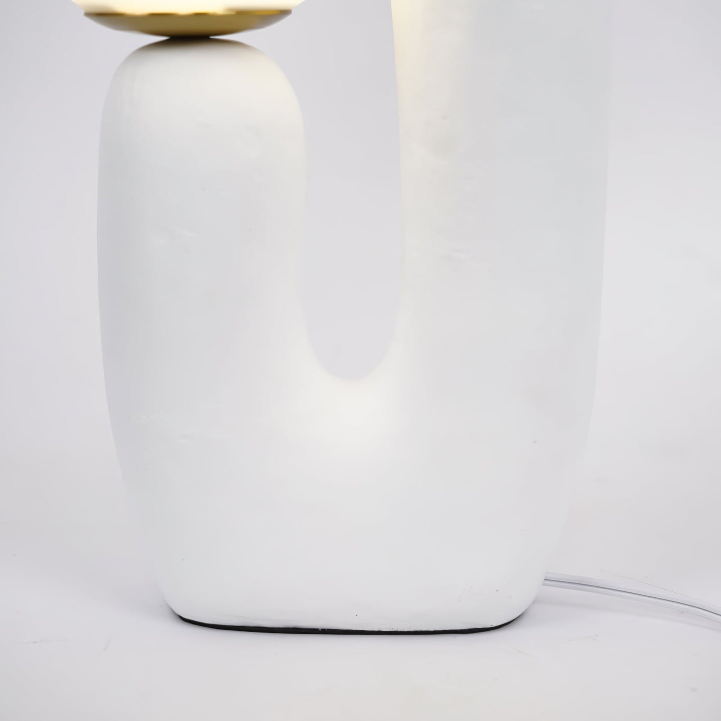 Elegant Glass and Metal Desk Lamp