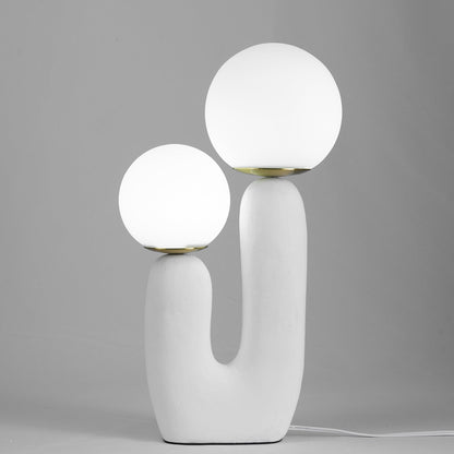 Elegant Glass and Metal Desk Lamp