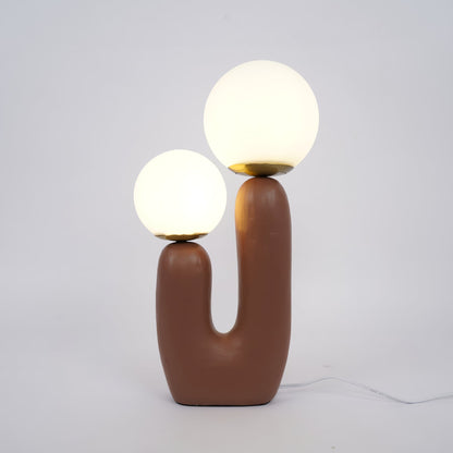 Elegant Glass and Metal Desk Lamp
