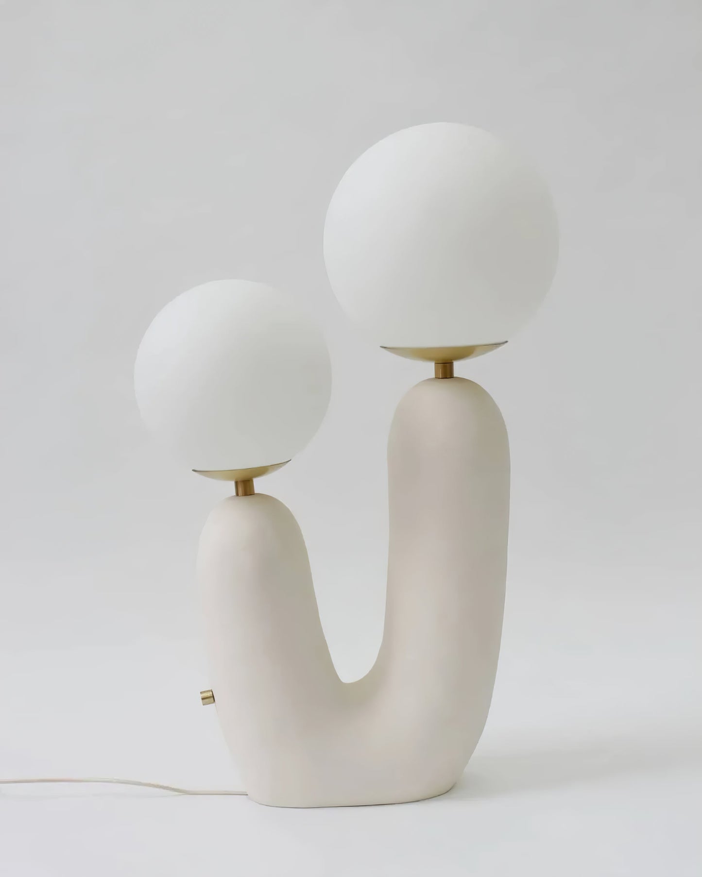 Elegant Glass and Metal Desk Lamp