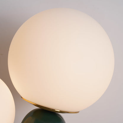 Elegant Glass and Metal Desk Lamp