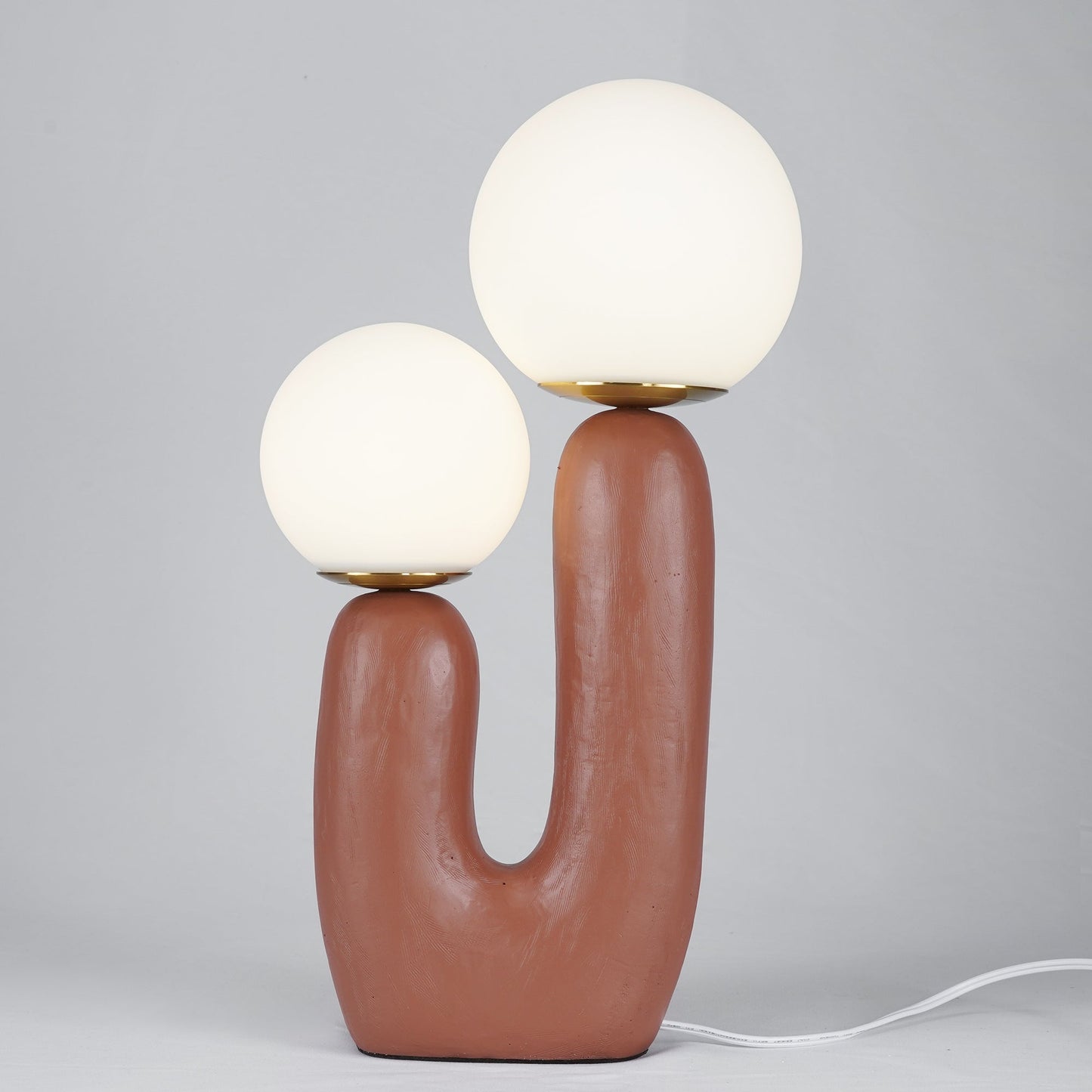 Elegant Glass and Metal Desk Lamp
