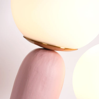 Elegant Glass and Metal Desk Lamp