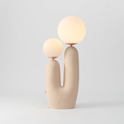 Elegant Glass and Metal Desk Lamp