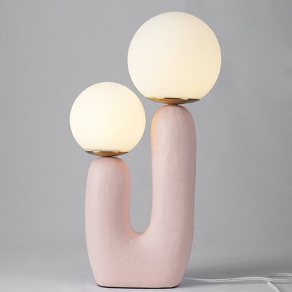 Elegant Glass and Metal Desk Lamp