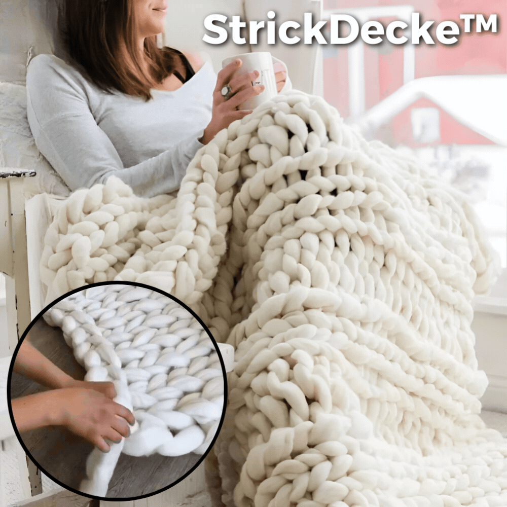 Cozy Handmade Knit Blanket - Fesara