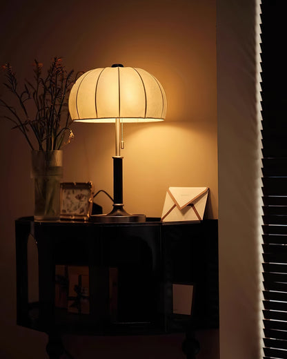 Elegant Table Lamp with Modern Fabric Shade