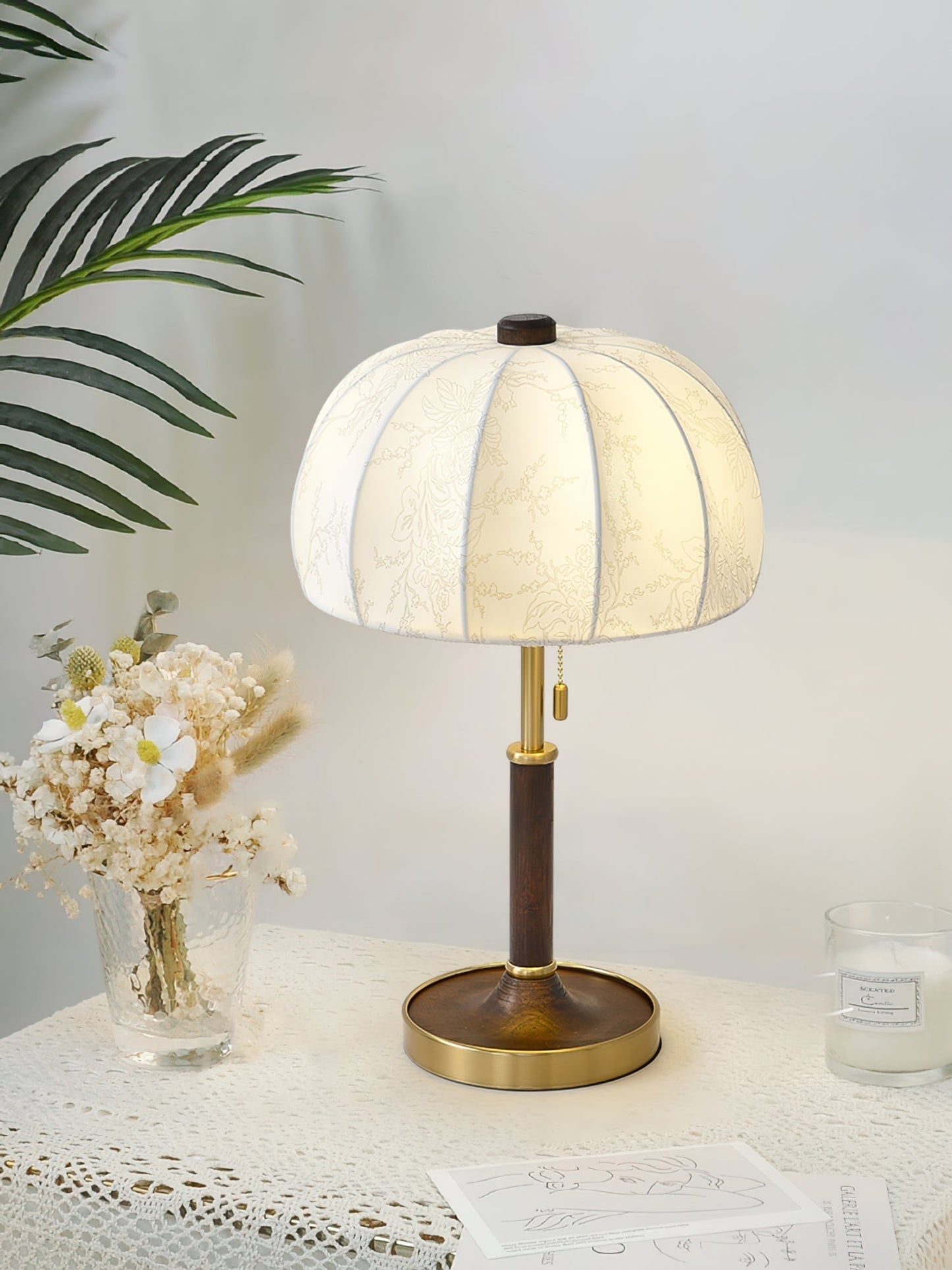 Elegant Table Lamp with Modern Fabric Shade
