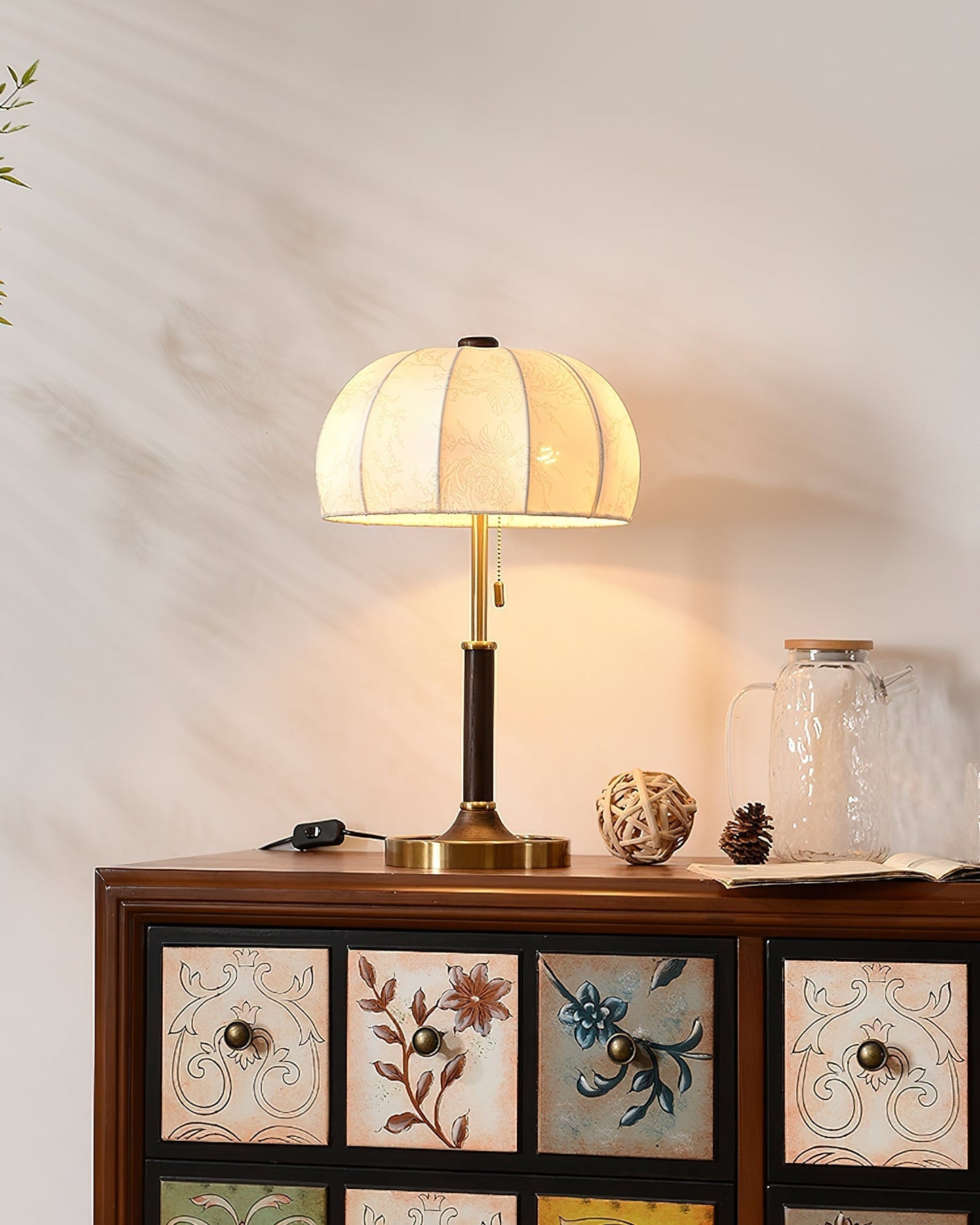 Elegant Table Lamp with Modern Fabric Shade