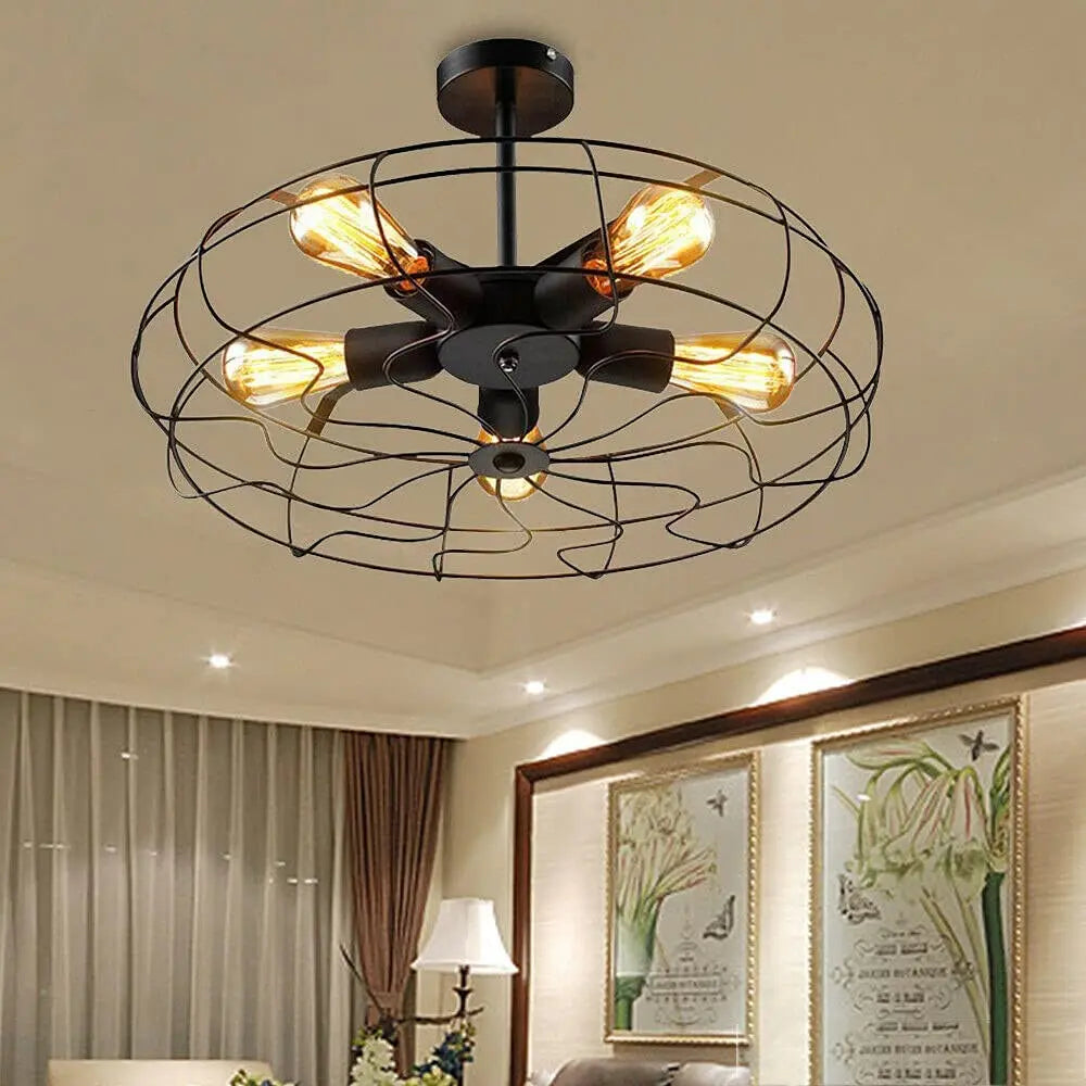 Vintage Metal Pendant Light - Fesara
