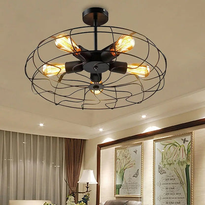 Vintage Metal Pendant Light - Fesara