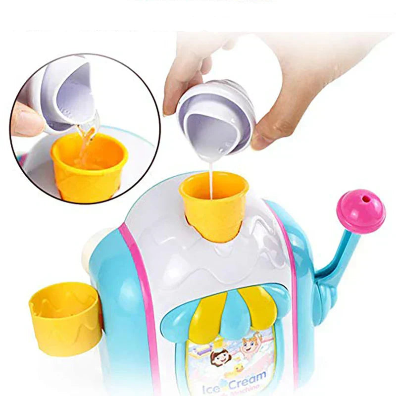Colorful Kids Bath Time Foam Toy Dispenser