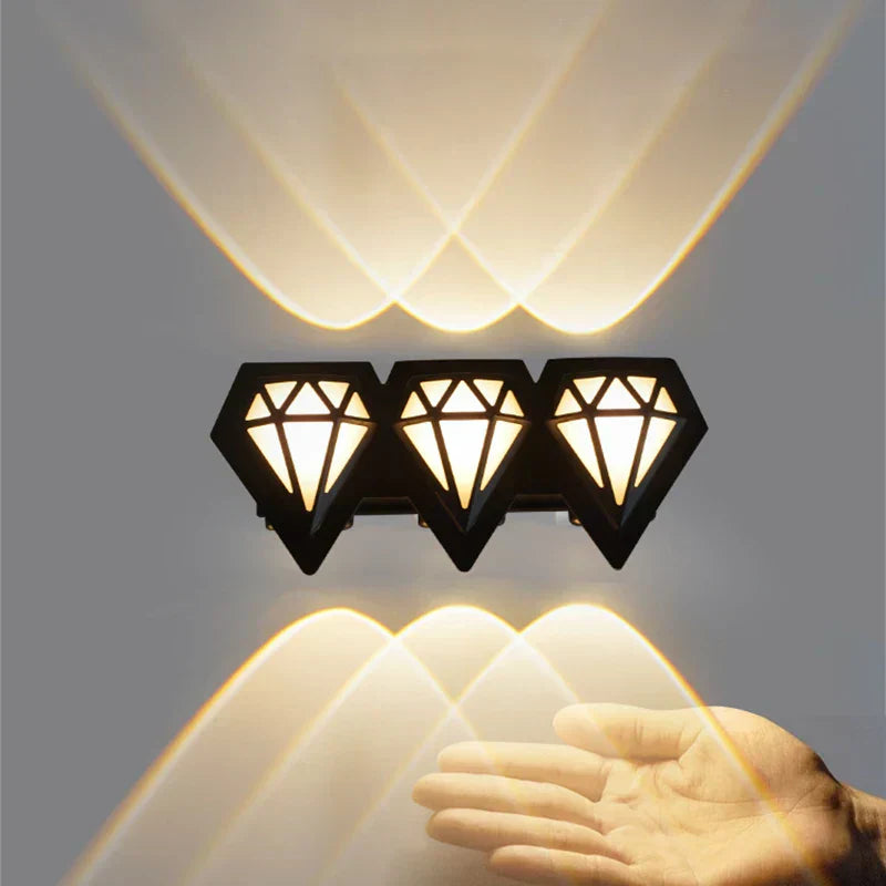 Modern Outdoor Wall Lamp - Waterproof LED Exterior Wall Lights for Gardens-3