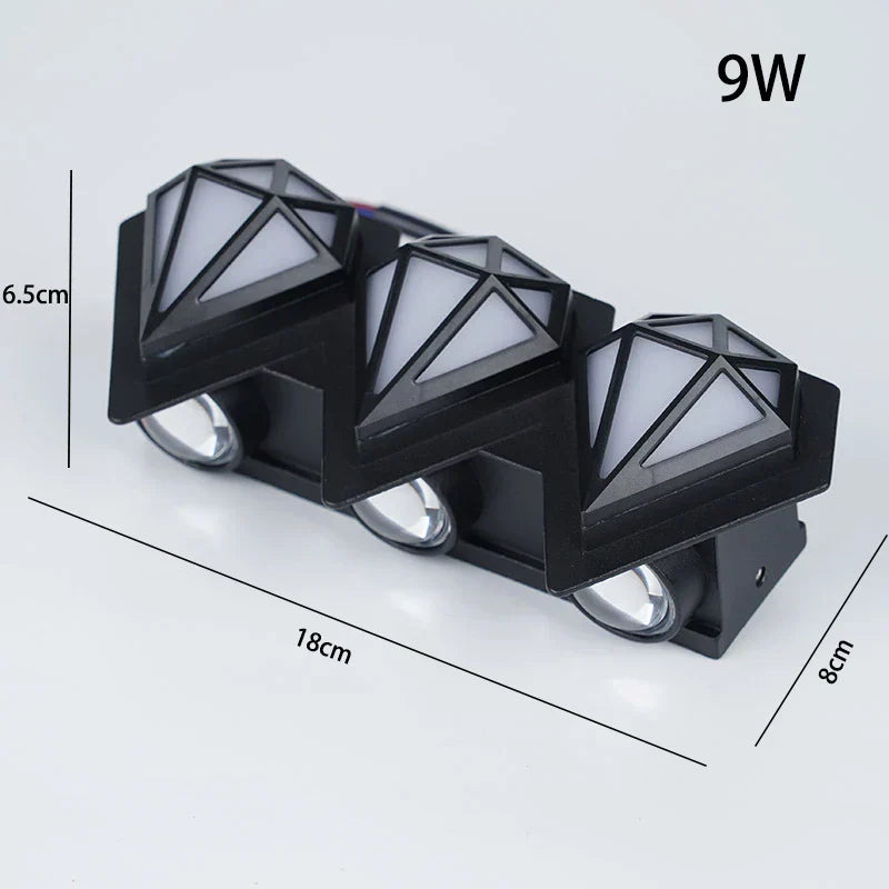 Modern Outdoor Wall Lamp - Waterproof LED Exterior Wall Lights for Gardens-5