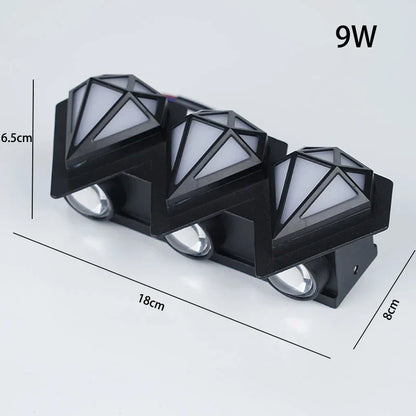 Modern Outdoor Wall Lamp - Waterproof LED Exterior Wall Lights for Gardens-5