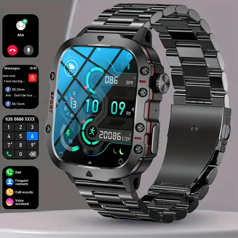 Waterproof Sports Smartwatch with Fitness Tracking