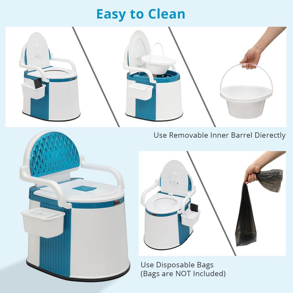 Outdoor And Indoor Portable Toilet For Adults And Elderly 5