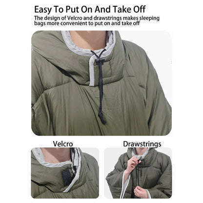 Outdoor Down Poncho Blanket 3