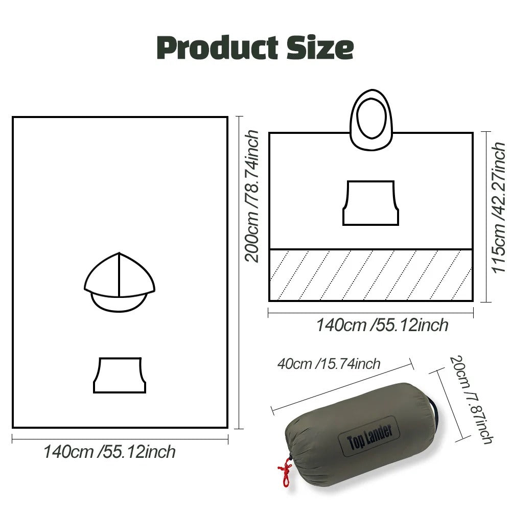 Outdoor Down Poncho Blanket 5